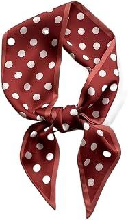 عرض حصري على Scarves Women's Silk Neck Scarves Luxury Polka Dot Headbands Scarves Headbands Shawls And Scarves Scarves Headbands - عروض أمازون السعودية