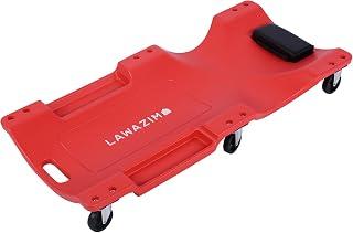 Lawazim Car Plastic Creeper -36inch- Mechanic Garage Creeper with Sponge-Cushioned Headrest, Smooth-Rolling Wheels, Dual Tool Trays, and Carrying Handle - Ideal for Automotive Maintenance and Repairs