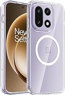 Exclusive Deal on for OnePlus 15 5G Case, Compatible with MagSafe, Shockproof Military-Grade Protection, Magnetic Phone Case for OnePlus 15 5G, Classic Hybrid Case (HaloLock) - Clear - Amazon KSA Deals