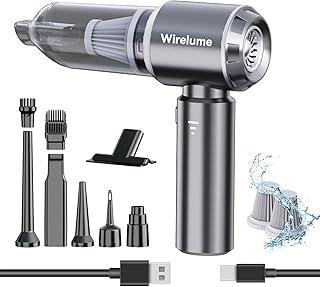 عرض حصري على Handheld Car Vacuum Cleaner Cordless 22000Pa Strong Cyclonic Suction Blowing Brushless Motor Cordless Portable Mini Car Vacuum Powerful Rechargable Lightweight for Pet Hair Vehicle Home Office Grey - عروض أمازون السعودية