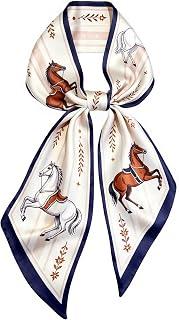 Silk Hair Scraf, Purse Head Neck Scarves for Women Satin Fashion