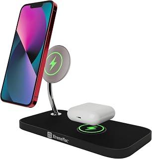 XtremeMac® Premium X-MAG 2-in-1 Fast MagSafe Charging Station (Apple Certified), Wireless Charger for iPhone 12, 13, 14 (15W), AirPods (5W), Magnetic, Wireless, Simultaneous, Fast Charging - Amazon Egypt Deals