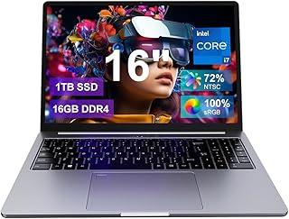 عرض حصري على Ninkear N16 Pro Ultra Slim Laptop - Core i7 12700H - 16GB DDR4 - 1TB SSD, 16" Ultra Large Display - 2.5K - WiFi 6 and BT 5.2 - Stable Wi-Fi Connection for Work, Meeting and - عروض أمازون السعودية