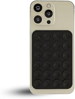 Exclusive Deal on Hold Tight Silicone Suction Phone Case Mount - Hands Free Phone Holder for Selfies &amp; Videos - Durable, Strong Grip &amp; Easy to Use - Universal iPhone &amp; Android Compatible Phone Mount | Black - Amazon Egypt Deals