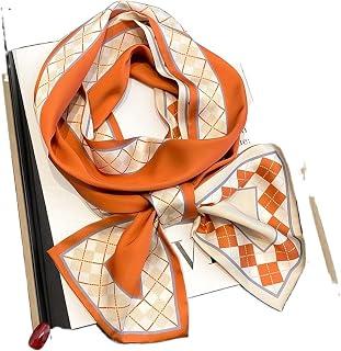 عرض حصري على Silk scarf for women hair Belt Ladies Luxury Silk Satin Tie Mesh Headband Bag Wristband Square Scarf Shawl Turban(1) - عروض أمازون السعودية