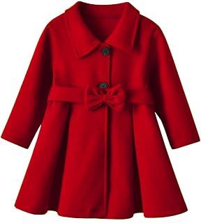 عرض حصري على Toddler Baby Girl Clothes Jacket Coat Long Sleeve Solid Color Buttons Dress Coat Fall Winter Outfit - عروض أمازون السعودية