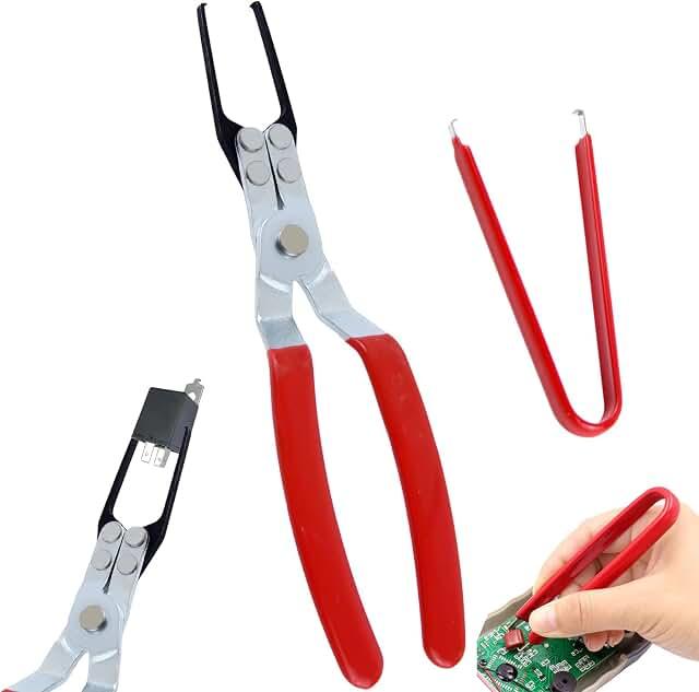 عرض حصري على 2 PCS Electrical Disconnect Pliers, Automotive Electrical Connector Removal Tool for Electrical Connectors &amp; Cool Hose Clamps, Electrical Terminal Connector Separator Removal Tool for Cars - عروض أمازون السعودية