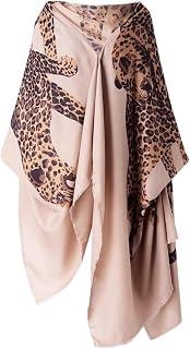 عرض حصري على Retro-style Leopard Print Shawl Top Luxurious Silk Scarf Women's Warm Winter Scarf - عروض أمازون السعودية