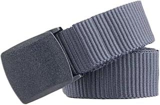 Exclusive Deal on Fashion Canvas Belt for Men Light Metal Adjustable Casual Dress Daily Business Travel Belt with Plastic Buckle Anti-Break - Amazon Egypt Deals