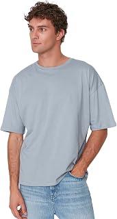 Exclusive Deal on Trendyol Man Oversize/Wide Cut Basic 100% Cotton T-Shirt TMNSS22TS0318 T-Shirt (pack of 1) - Amazon Egypt Deals