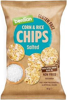 BENLIAN Rice & Corn Chips Salted, 50 gm