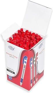 50-Piece FIS Smart Grip Ballpoint Pens 1.0mm Red - FSBPSG01RE