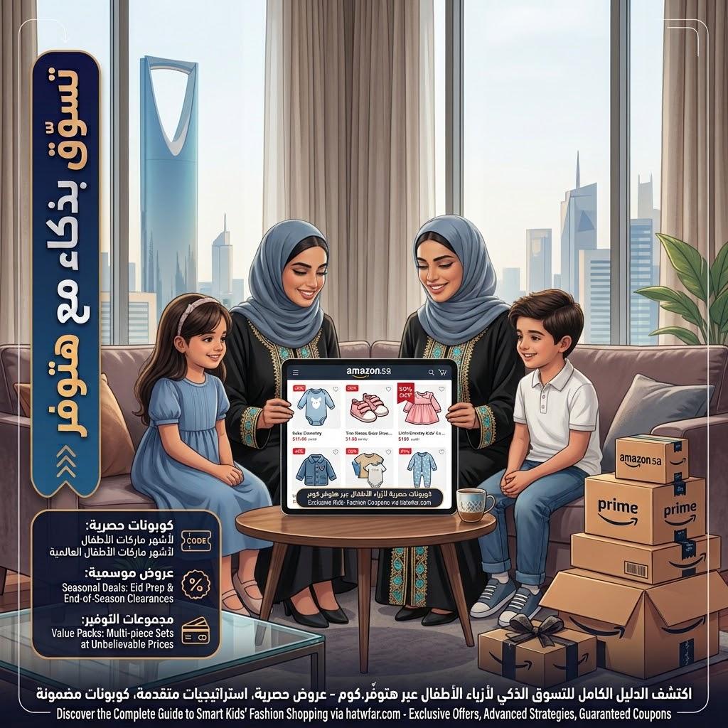دليل التوفير الشامل: كيف تقتنص أفضل عروض ملابس وأزياء الأطفال في أمازون السعودية عبر هتوفّر