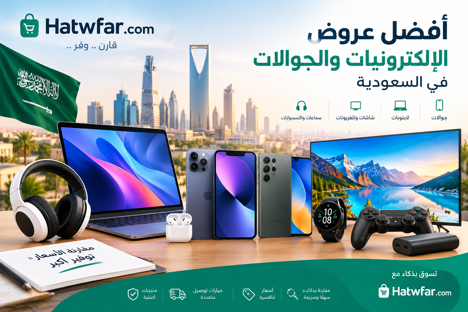 أفضل عروض الإلكترونيات والجوالات في السعودية: دليلك للتوفير ومقارنة الأسعار