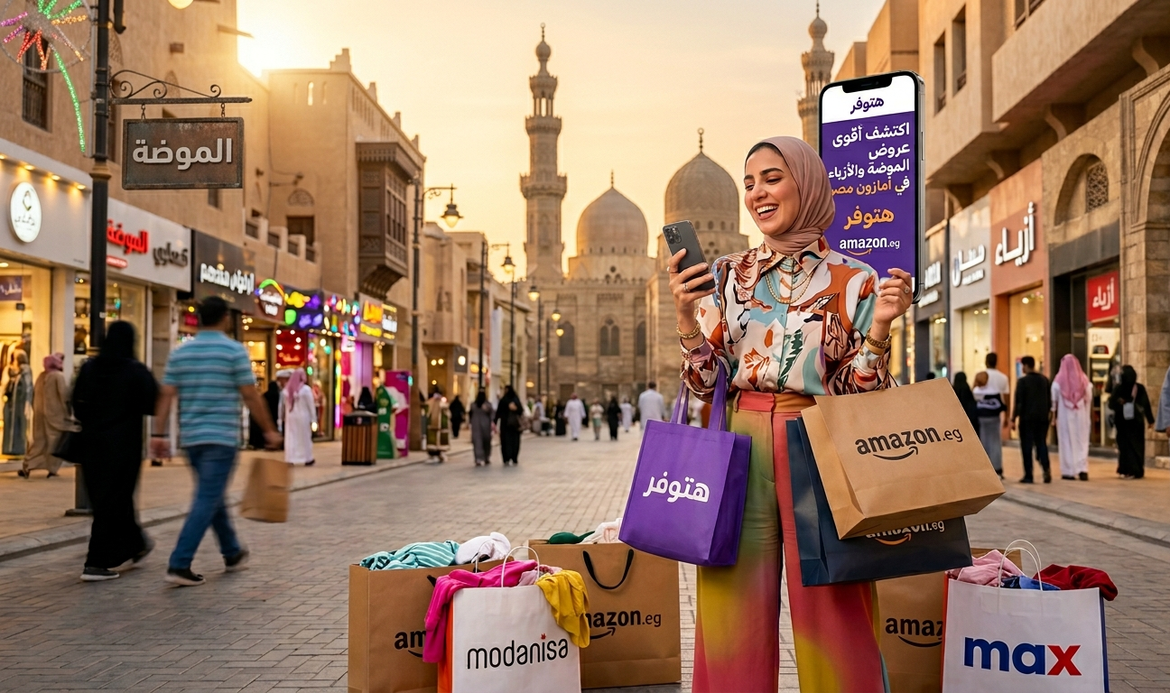اكتشف أقوى عروض الموضة والأزياء في أمازون مصر عبر منصة هتوفر