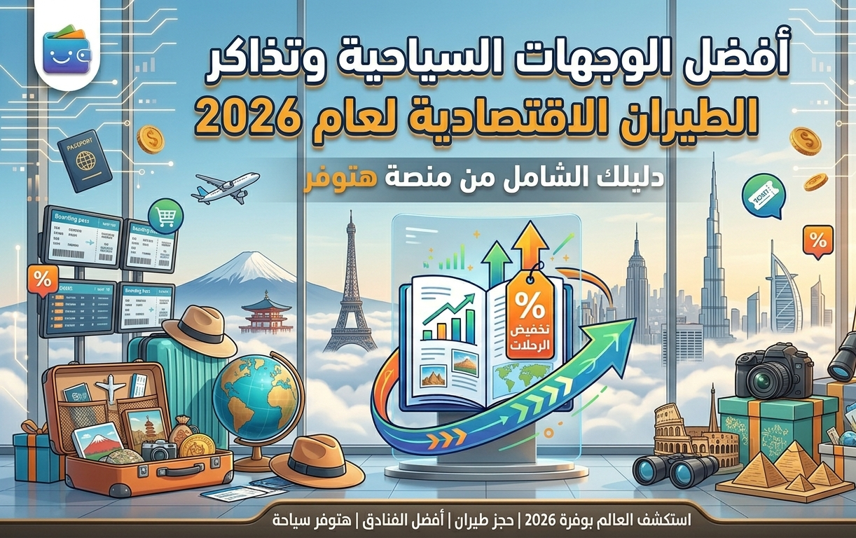 أفضل الوجهات السياحية وتذاكر الطيران الاقتصادية لعام 2026: دليلك الشامل من منصة هتوفر