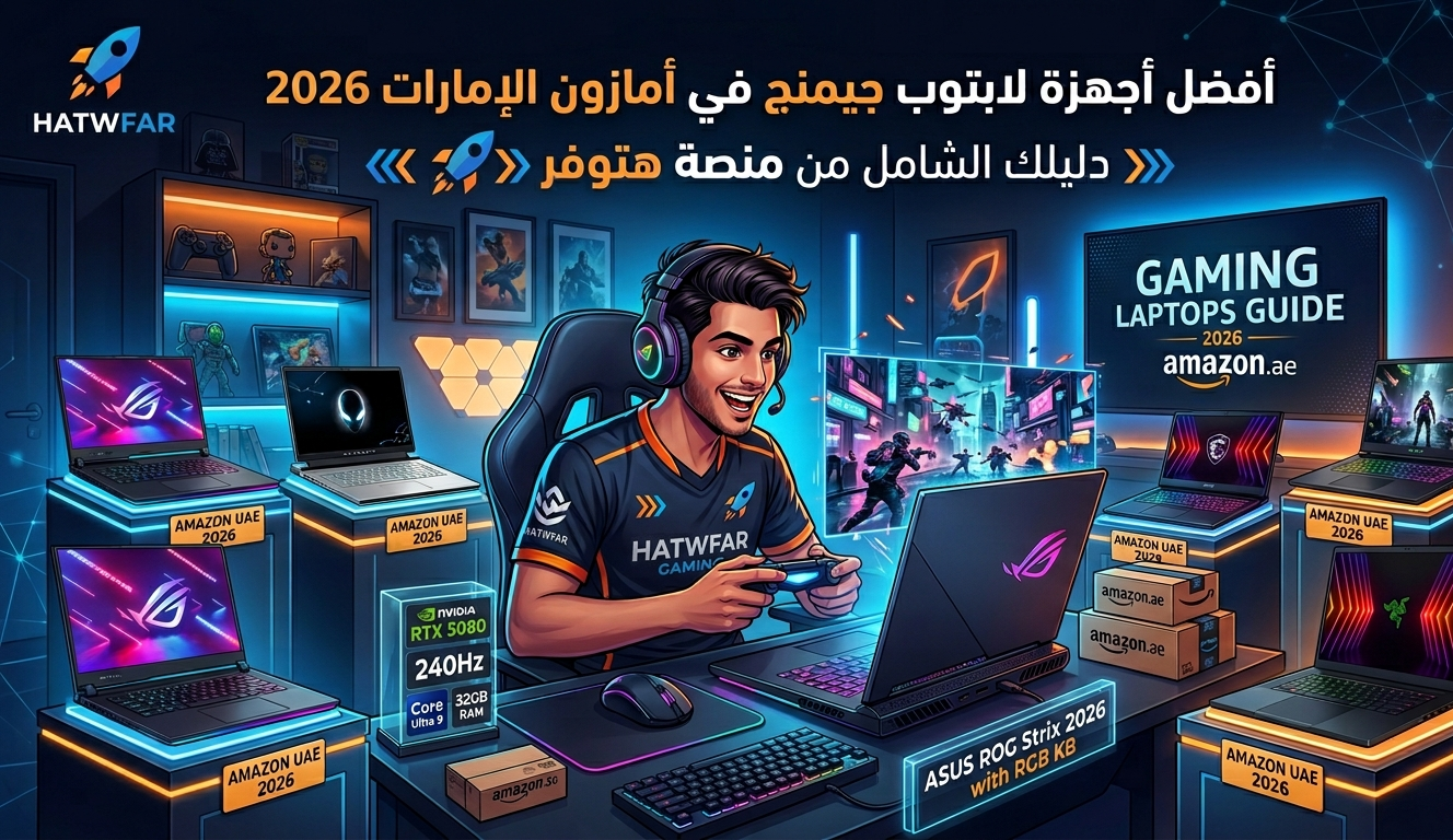 أفضل أجهزة لابتوب جيمنج في أمازون الإمارات 2026: دليلك الشامل من منصة هتوفر