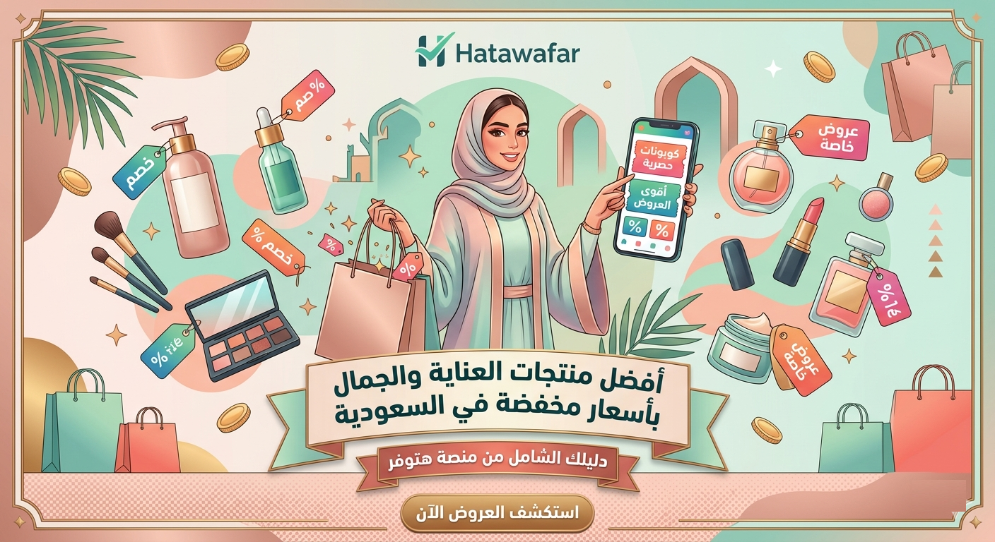 أفضل منتجات العناية والجمال بأسعار مخفضة في السعودية: دليلك الشامل من منصة هتوفر