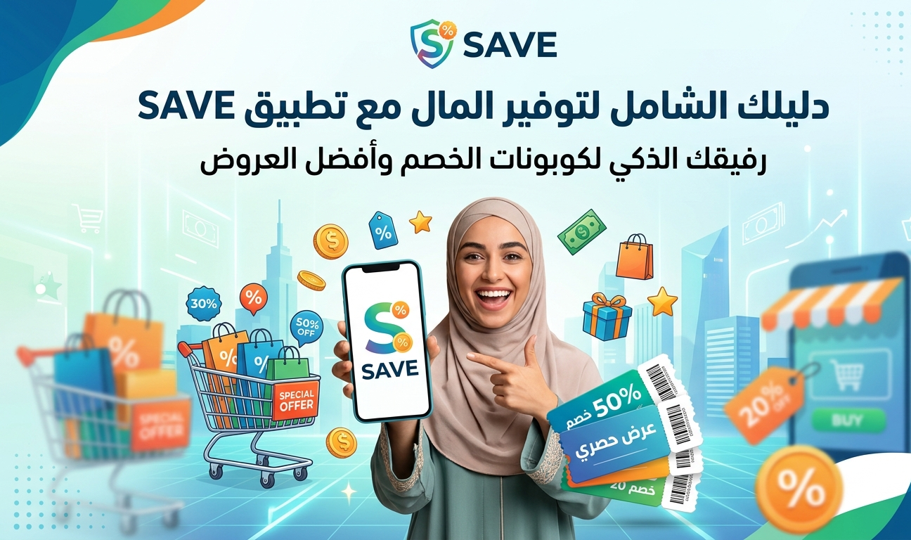 دليلك الشامل لتوفير المال مع تطبيق SAVE: رفيقك الذكي لكوبونات الخصم وأفضل العروض
