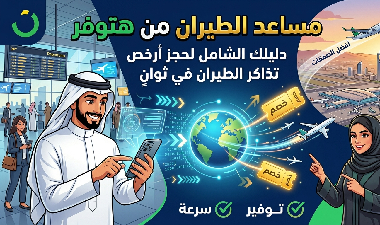 مساعد الطيران من هتوفر: دليلك الشامل لحجز أرخص تذاكر الطيران في ثوانٍ