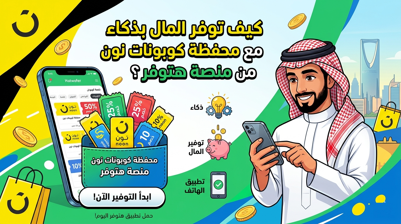 كيف توفر المال بذكاء مع محفظة كوبونات نون من منصة هتوفر؟