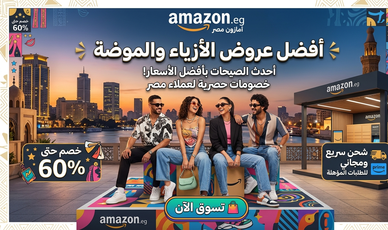 دليل التوفير الذكي: أفضل عروض الأزياء والموضة في أمازون مصر عبر منصة هتوفر