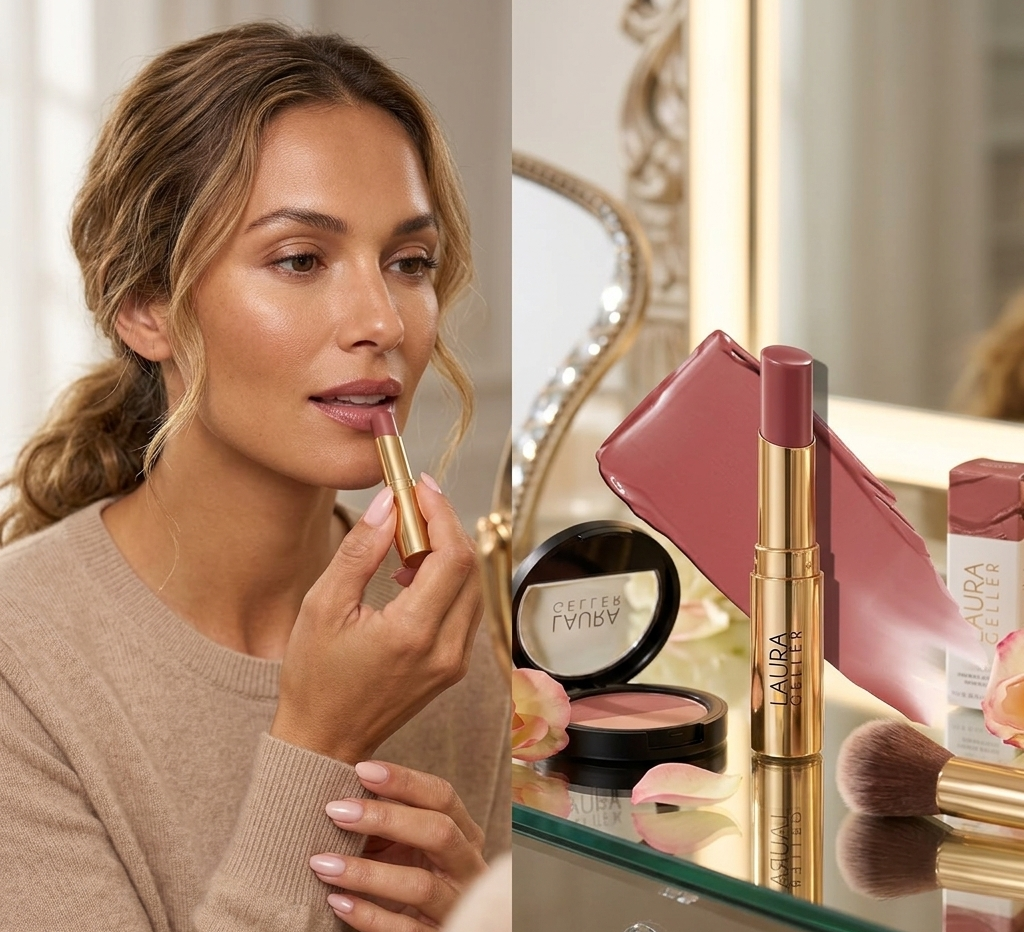  LAURA GELLER NEW YORK Jelly Balm Moisturizing Tinted Lip Balm - A Latte Love - Hydrating Vitamin E - Semi-Shine Finish 