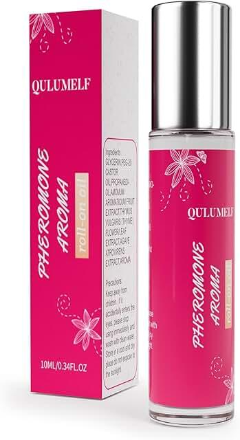 QULUMELF Pheromone Perfume for Women,Fragrance Pheromone Cologne Attract Men, Long Lasting Women's Perfume, Roller Ball Design, Portable and Fruity
