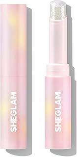 SHEGLAM Crystal Jelly Glaze Stick Eye Shadow Stick Eyeliner Brightener Pencil Crayon with Brush Easy to Blend Long Lasting Shimmer Eyeshadow-Rosy Gem
