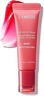 LANEIGE Lip Glowy Balm: Sheer Tinted Lip Treatment Balm Tube with Shea & Murumuru Butters for Hydrating, Moisturizing, Glossy, Non-Sticky Shine, Berry | Korean Skin Care