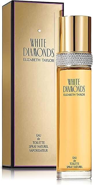 Elizabeth Taylor White Diamonds Women's Perfume, Long-Lasting Floral Fragrance for Her, Eau de Toilette EDT Spray, 3.3 fl oz |
