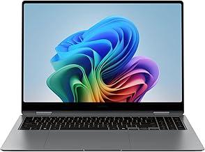 Samsung 16” Galaxy Book5 Pro 360 Copilot+ PC, AI Business Laptop, Windows 11 Pro, Intel Core Ultra 7 Processor 258V, 3K AMOLED Touchscreen, 32GB / 1TB, 120HZ, 2025 Model NP964QHA-KG2US, Gray